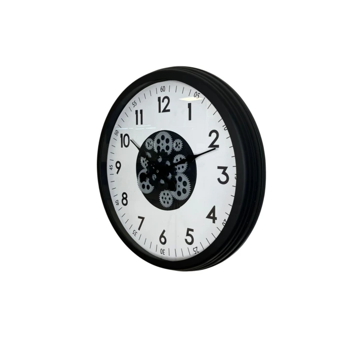 Black Motion 60 Cm Çarklı Duvar Saati