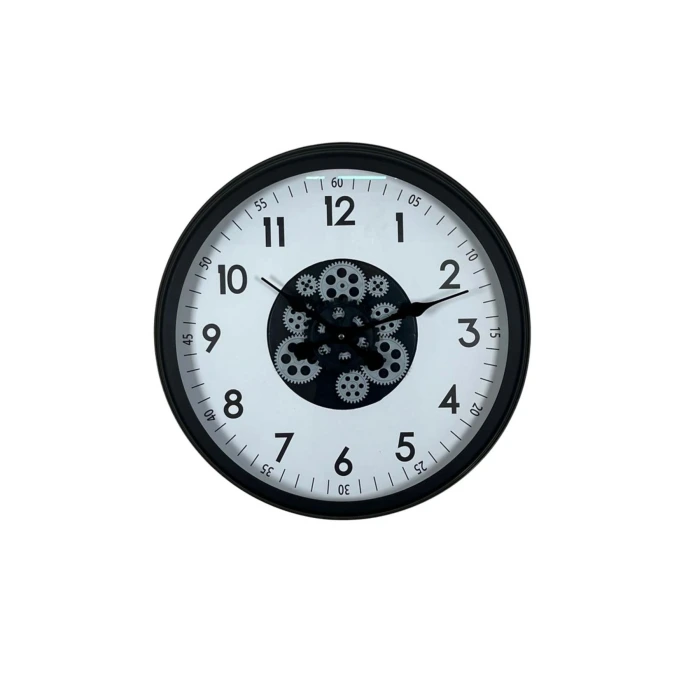 Black Motion 60 Cm Çarklı Duvar Saati