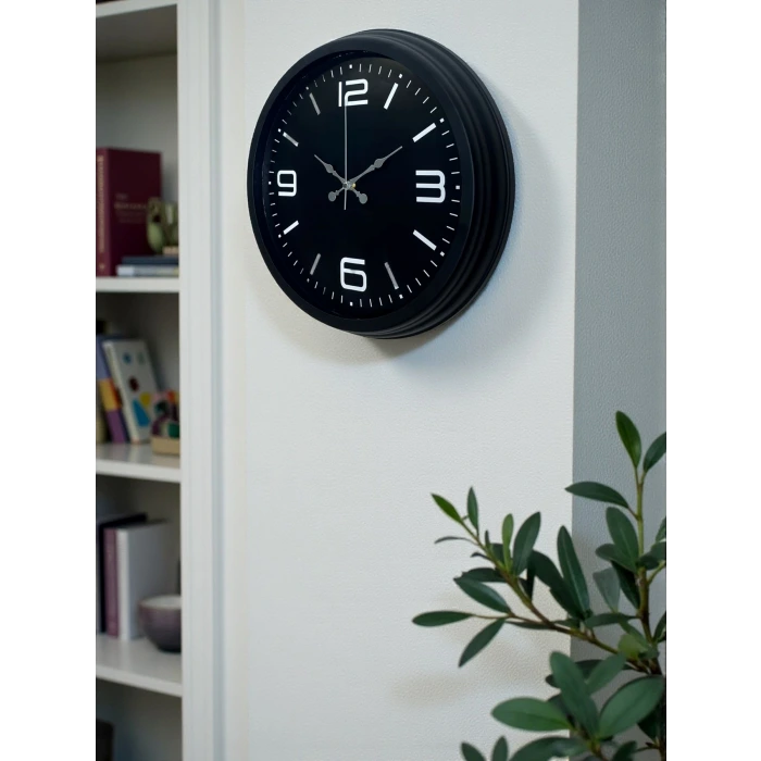 Black Royal Tasarım 40 cm Metal Duvar Saati
