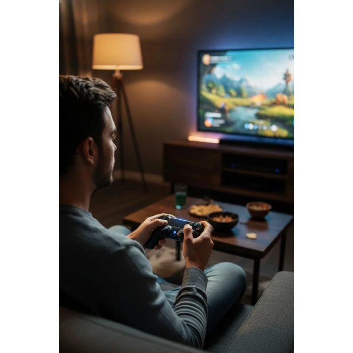 Bluetooth Kablosuz Gamepad – Ergonomik Tutuş, Hassas Analog Joystick, PC & Mobil Uyumlu Oyun Kolu
