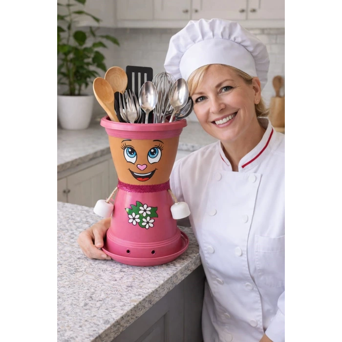 BONCUK HANIM VİLLA DEKORATİF SAKSI 1.7 Litre