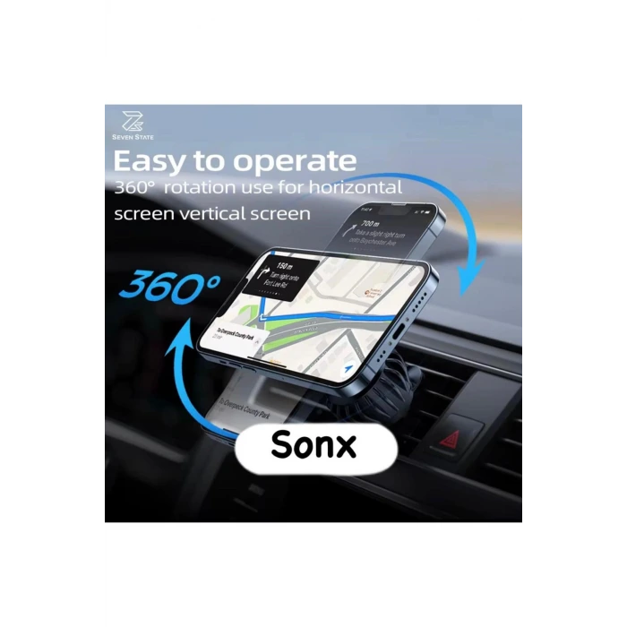 Çok Açılı Ayarlanabilir Güçlü Manyetik Araç Klima Menfez Telefon Tutucu-Tüm Telefonlar için