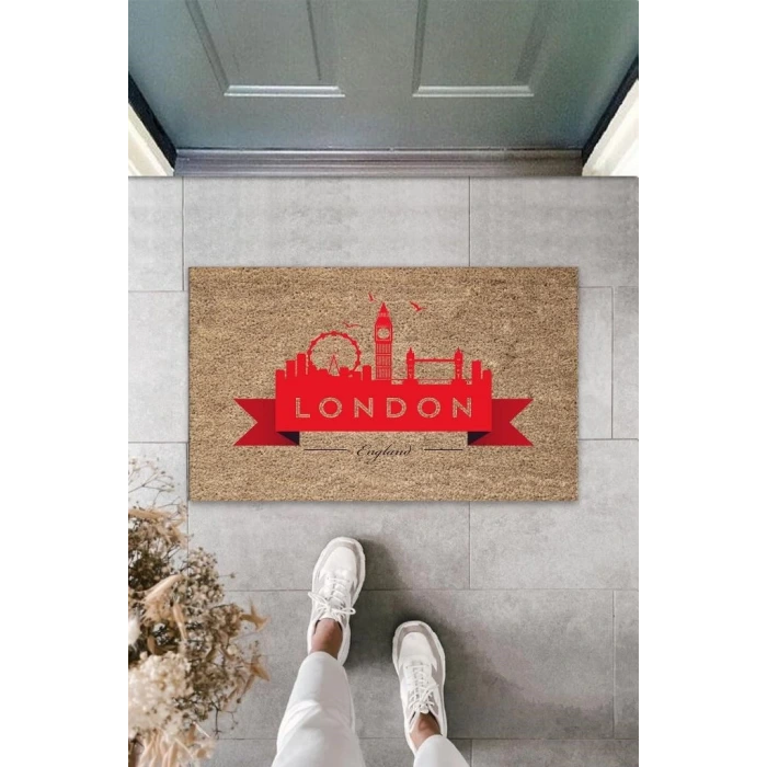 Dijital Baskı Bej London-England Paspas K-3022