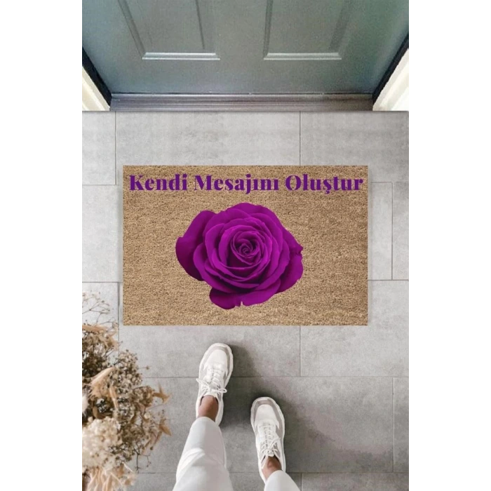 Dijital Baskı Kişiye Özel İç Kapı Dekorasyon Paspas  PS11228