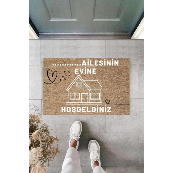 Dijital Baskı Kişiye Özel İç Kapı Dekorasyon Paspas  PS11275