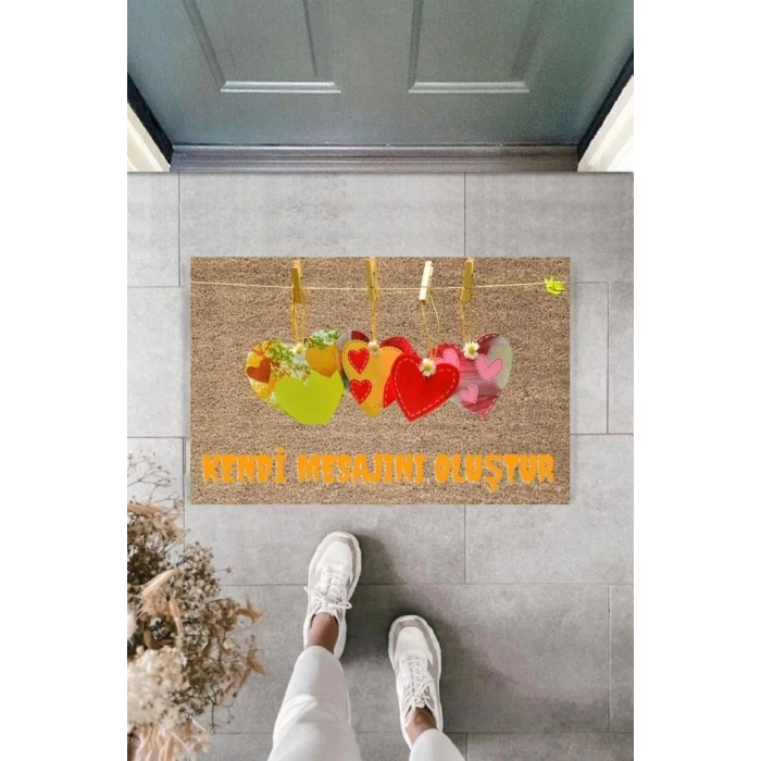 Dijital Baskı Kişiye Özel İç Kapı Dekorasyon Paspas PS11300