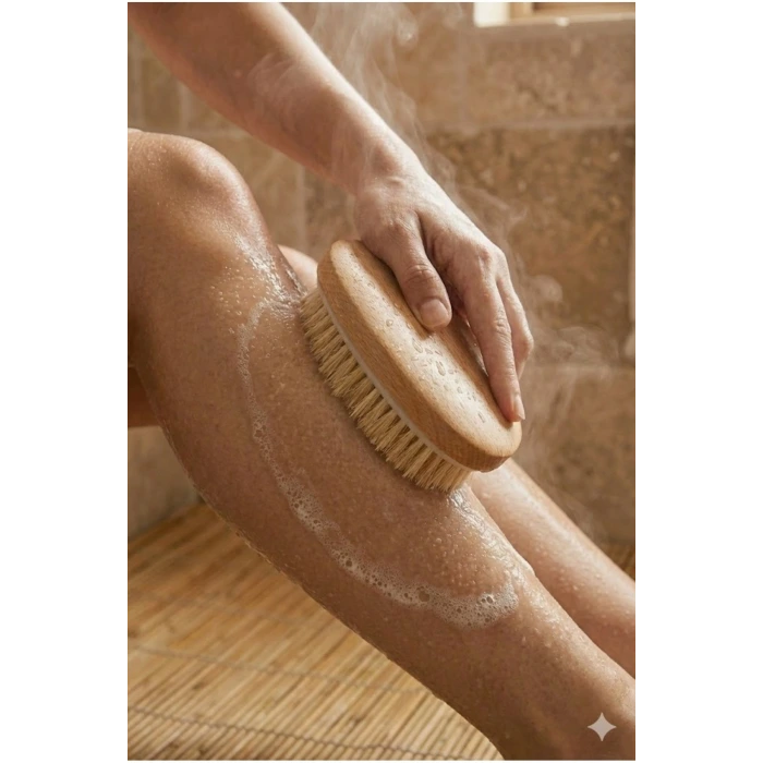 Doğal Vücut Fırçası – Kuru Fırçalama, Masaj ve Peeling Etkili Cilt Bakım Fırçası
