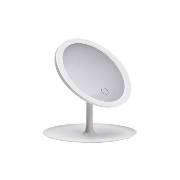 Dokunmatik Led Işıklı Usb Li Yuvarlak Masa Üstü Makyaj Aynası Makyaj Aynası Ledli