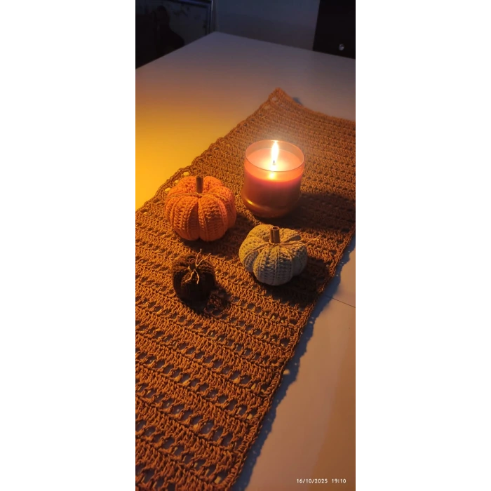 El Emeği Örgü Dekoratif Süs Kabak