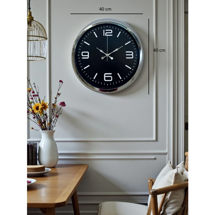Elegance 40 Cm Metal Büyük Rakamlı Modern Tasarım