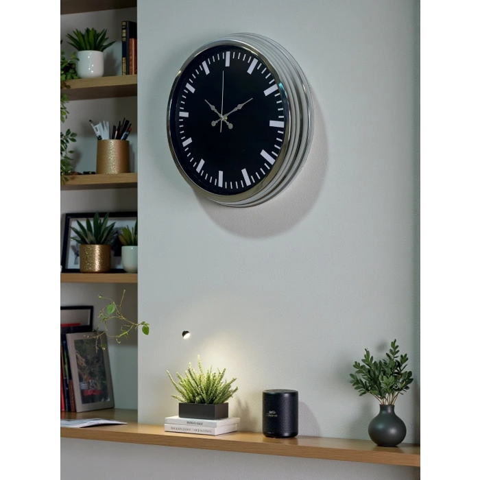 Elegance 40 Cm Metal Dekoratif Duvar Saati