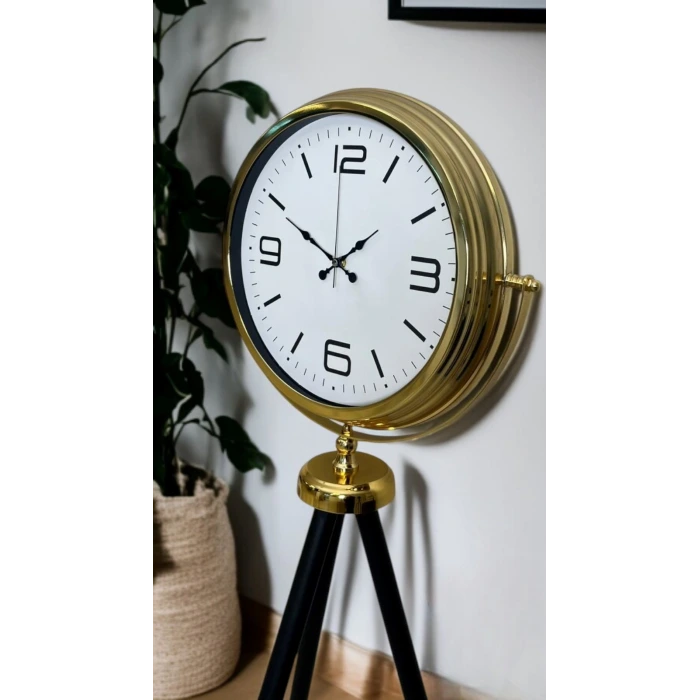 Elegance Gold Tripod Ayaklı Saat