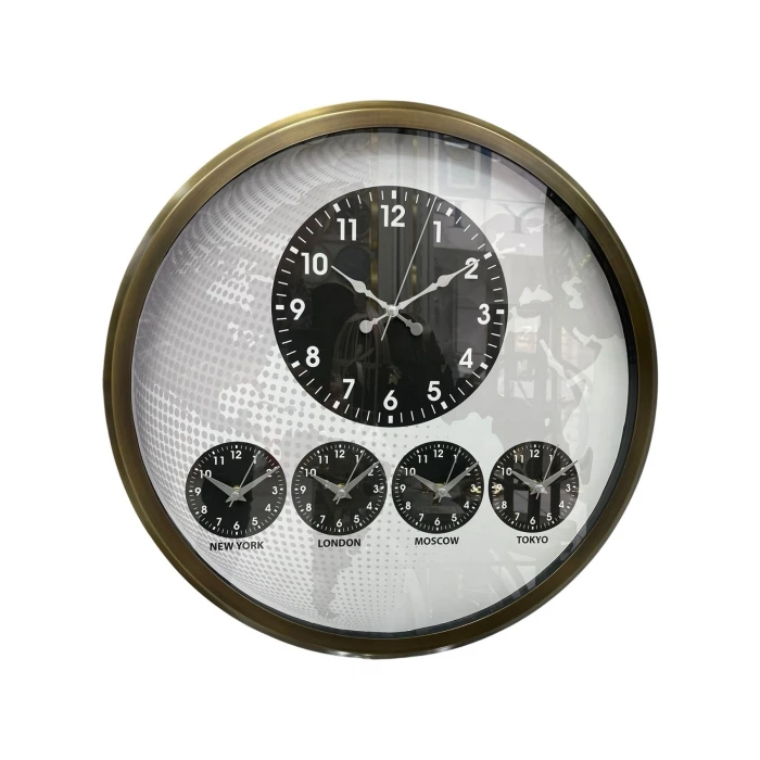 Eskitme 52 Cm Dünya Saati