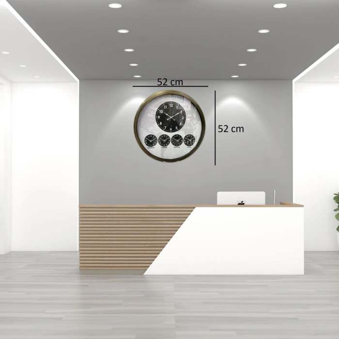 Eskitme 52 Cm Dünya Saati