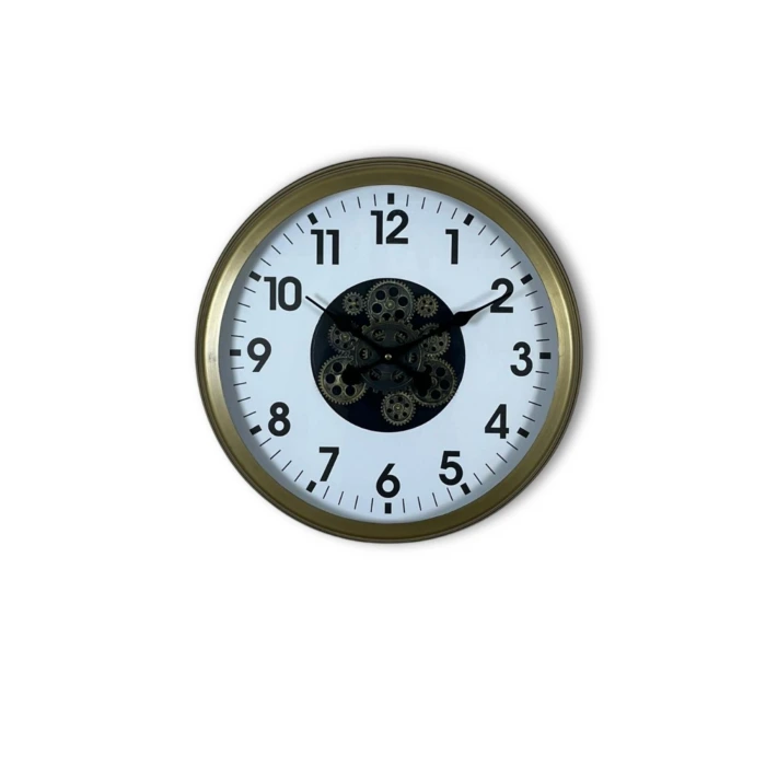 Eskitme 60 Cm Çarklı Klasik Duvar Saati