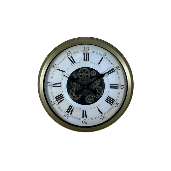 Eskitme Roma Rakamlı Elite 60 Cm Çarklı Duvar Saati