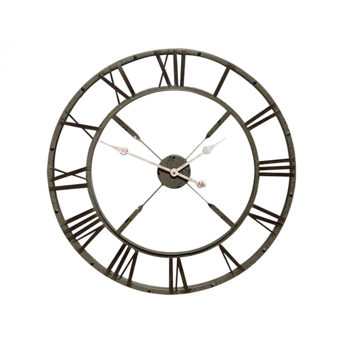 Eskitme Stil 73 Cm Duvar Saati