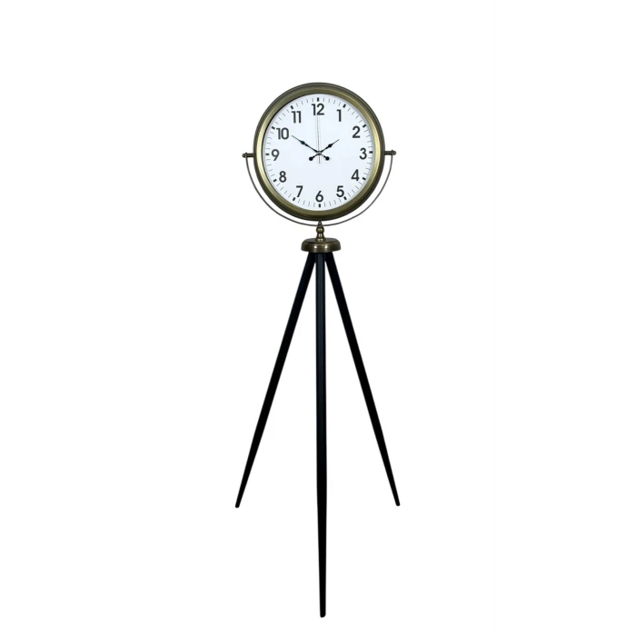 Eskitme Tripod Ayaklı Dekoratif Saat