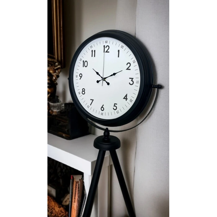 Eskitme Tripod Ayaklı Dekoratif Saat