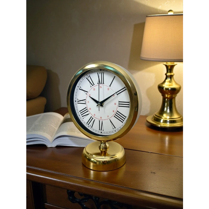 Gold Asaleti Roma 25 x 20 Cm Metal Masa Saati