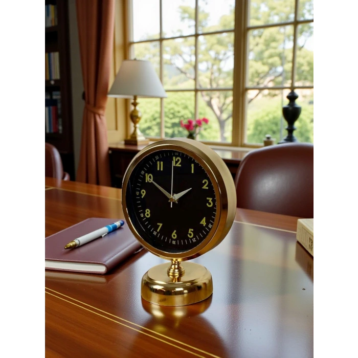 Gold Harmony 25 x 20 Gold Metal Masa Saati