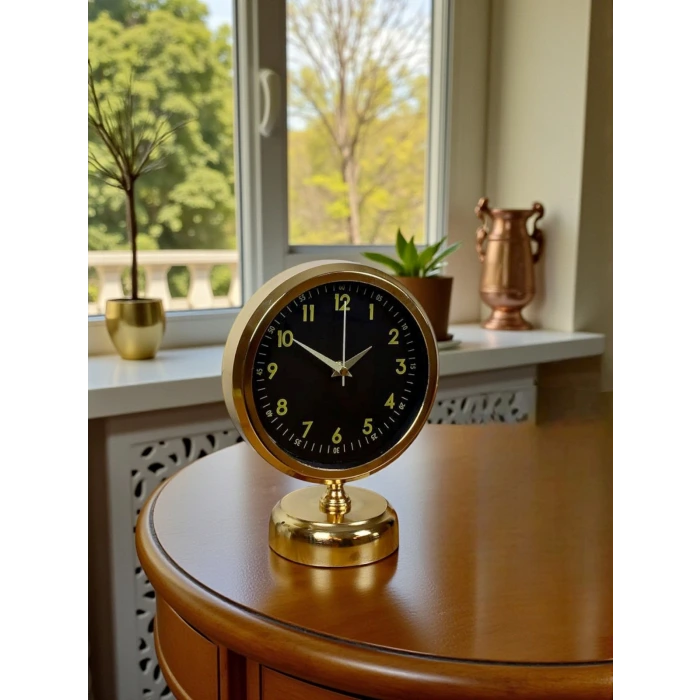 Gold Harmony 25 x 20 Gold Metal Masa Saati