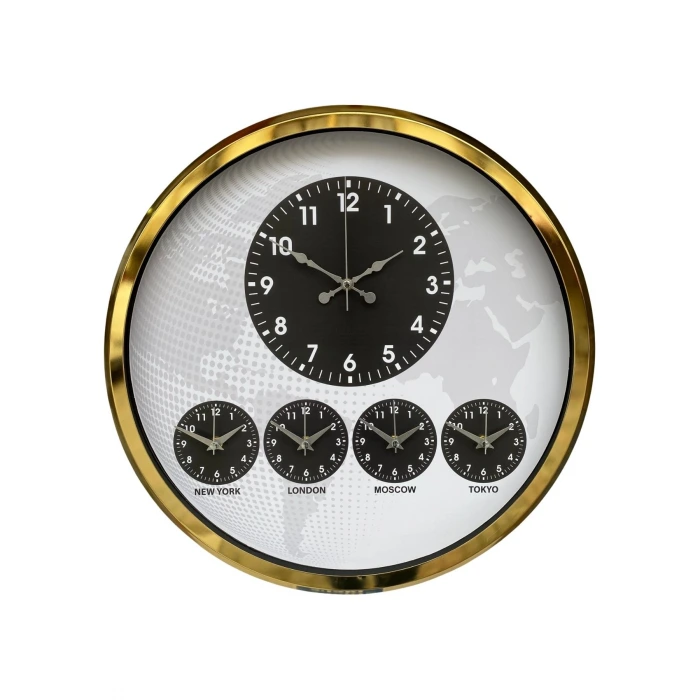 Gold Modern 52 Cm Dünya Saati