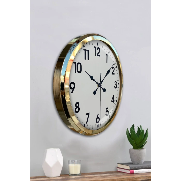 Gold Standart 52 Cm Metal Zarif Duvar Saati
