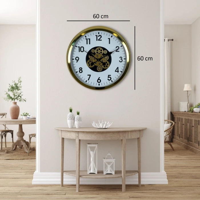 Gold Standart 60 Cm Çarklı Duvar Saati