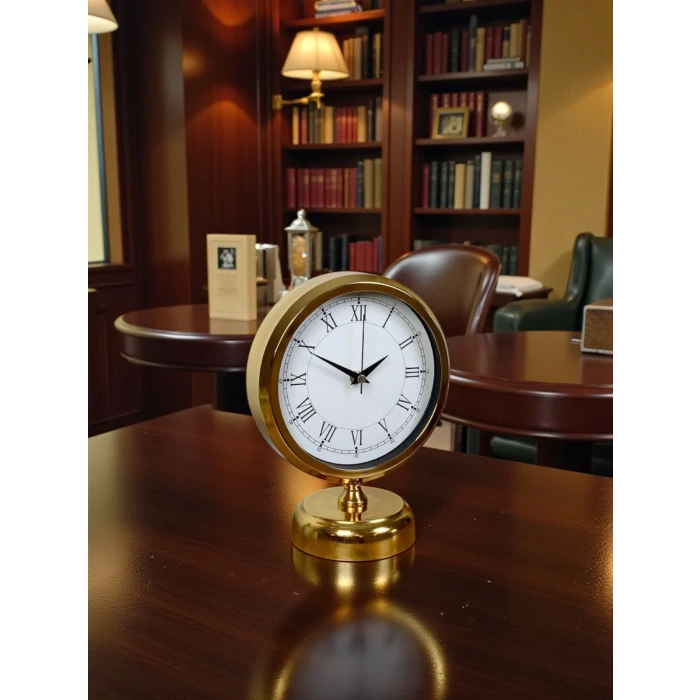 Golden Edge 25 x 20 Gold Metal Masa Saati