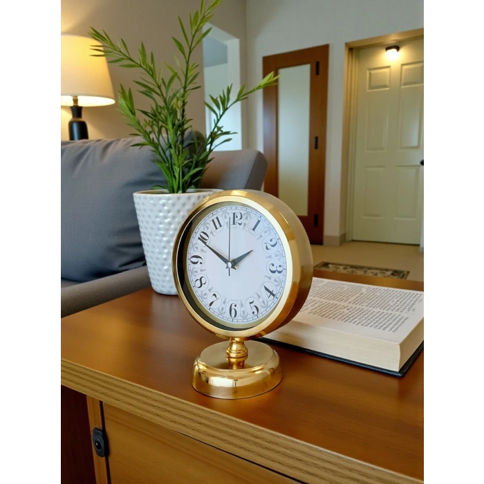 Golden Grace 25 x 20 Gold Metal Masa Saati