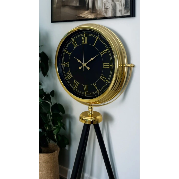 İhtişam Gold Tripod Ayaklı Saat