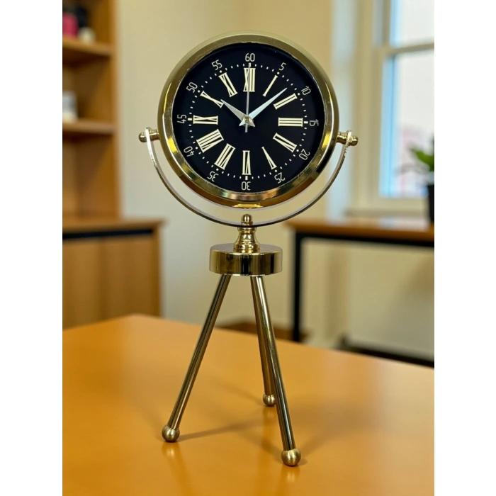 Imperial Gold Üç Ayaklı Metal Masa Saati