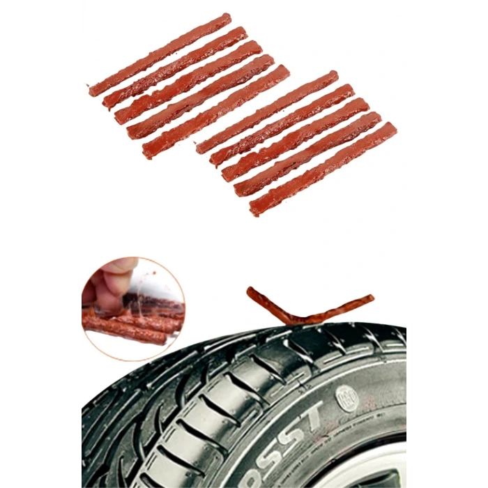 İpek Yıldızı® 10 Adet Lastik Onarım İçin Lastik Tamir Fitili Yedek Lastik Fitili