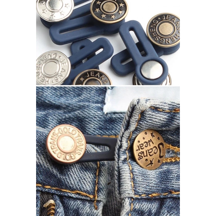 İpek Yıldızı® 10 Adet Yedek Kot Düğmeleri Beden Genişletici