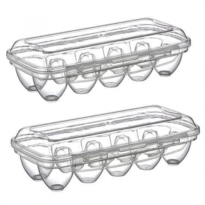 İpek Yıldızı® 10 Bölmeli Kilitli Kapaklı Yumurtalık Saklama Kutusu YU110