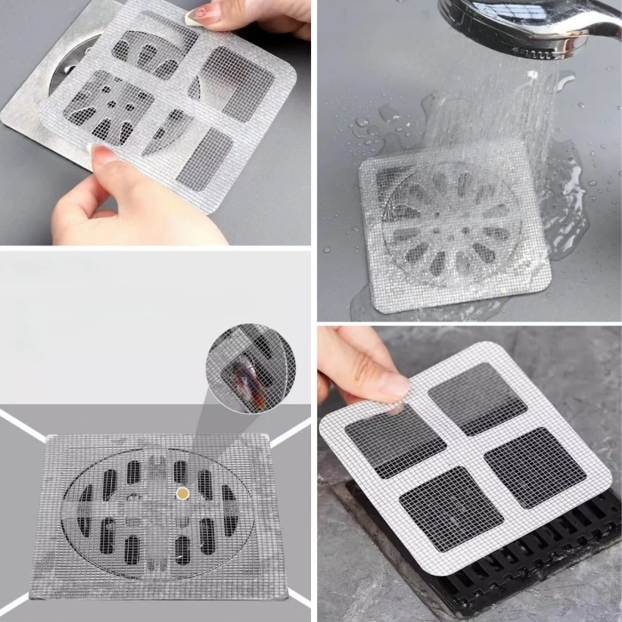 İpek Yıldızı® 10lu Banyo ve Mıutfak Lavabo Koku Önleyici ve Haşere Böcek Önleyici Gider Filtresi