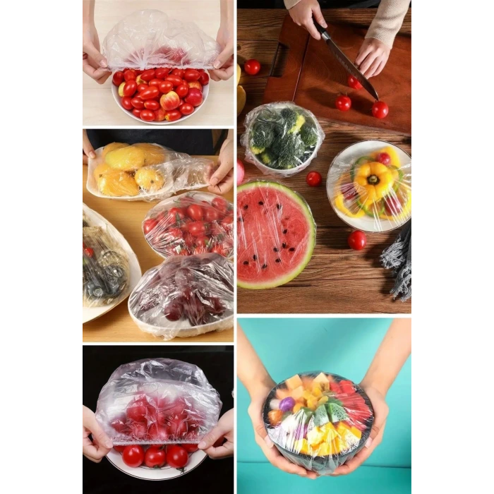 İpek Yıldızı® 100 Adet Tazeliği Koruyan Tencere ve Tabak Bonesi  Çok Amaçlı Kullan At Tabak Bonesi