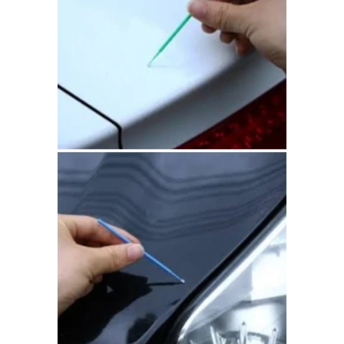 İpek Yıldızı® 100’lü Mini Tek Kullanımlık Araba Rötüş Fırçası –İnce Uçlu Yumuşak Kıllı Boya Uygulayıcı, Otomotiv Detaylandırma