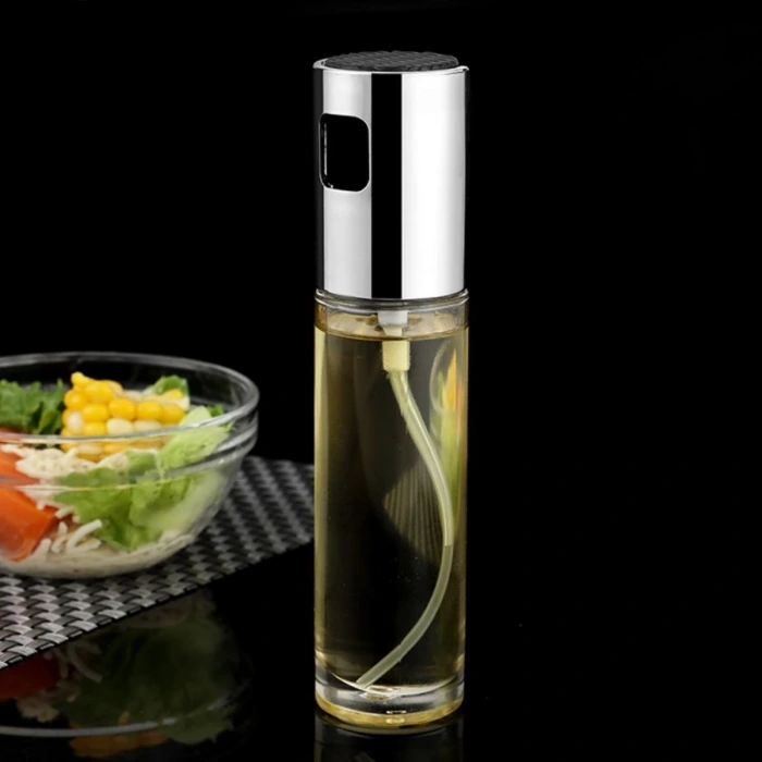 İpek Yıldızı® 100ml Kapasiteli Şeffaf Spreyli Yağdanlık Sosluk Yağ Püskürtücü Yağ Şişesi