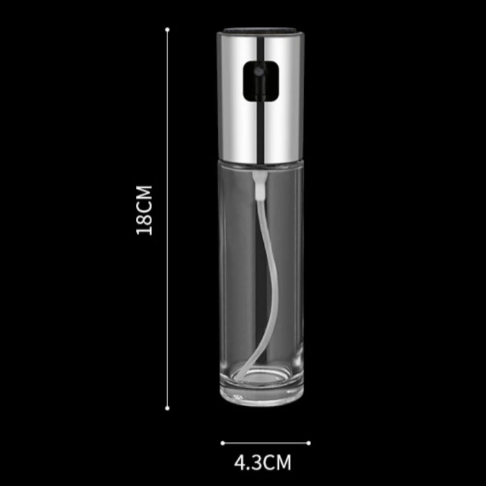 İpek Yıldızı® 100ml Kapasiteli Şeffaf Spreyli Yağdanlık Sosluk Yağ Püskürtücü Yağ Şişesi