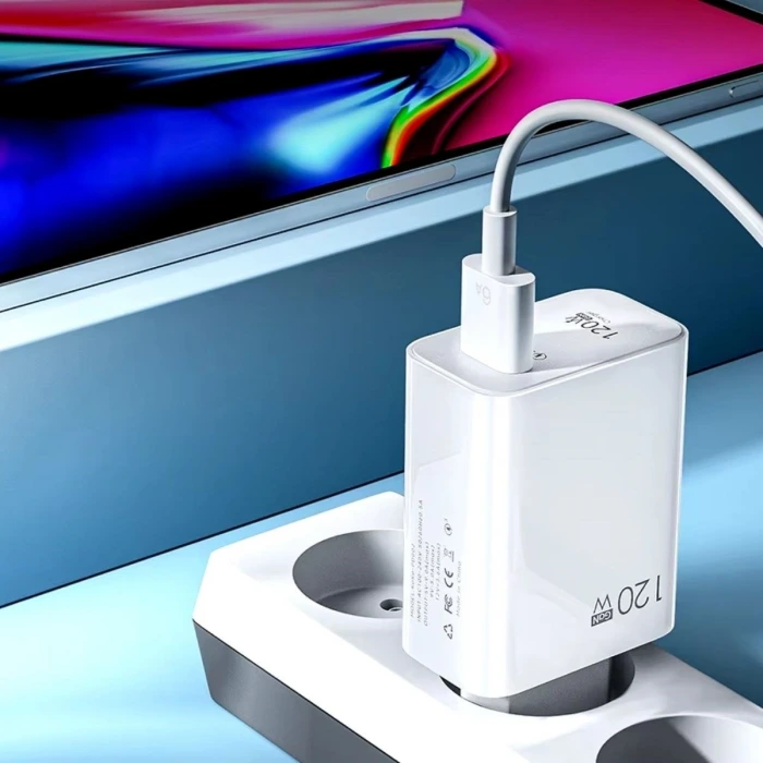 İpek Yıldızı® 120W USB Hızlı Type C Uçlu Kablolu Şarj Aleti