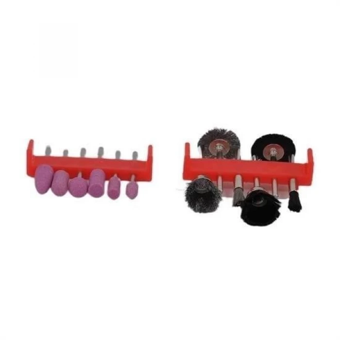 İpek Yıldızı® 12li Kalıpçı Taşlama Uçları Seti Tel Fırça Gravür Uçları Seti