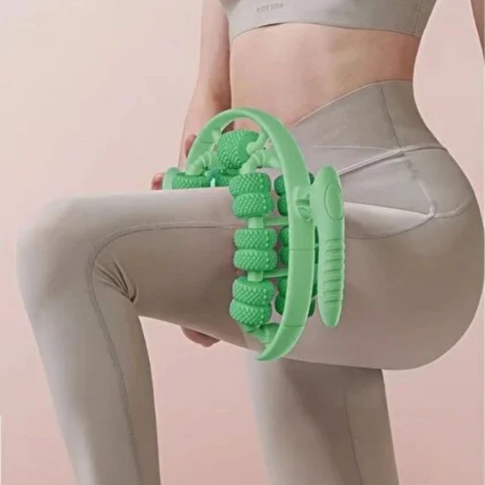 İpek Yıldızı® 13 Tekerlekli Circular Lenfatik Masaj Roller – Selülit Giderici, Cilt Sıkılaştırıcı, Bacak Kol Sırt Masaj Aleti