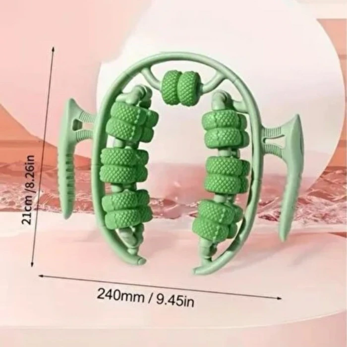 İpek Yıldızı® 13 Tekerlekli Circular Lenfatik Masaj Roller – Selülit Giderici, Cilt Sıkılaştırıcı, Bacak Kol Sırt Masaj Aleti