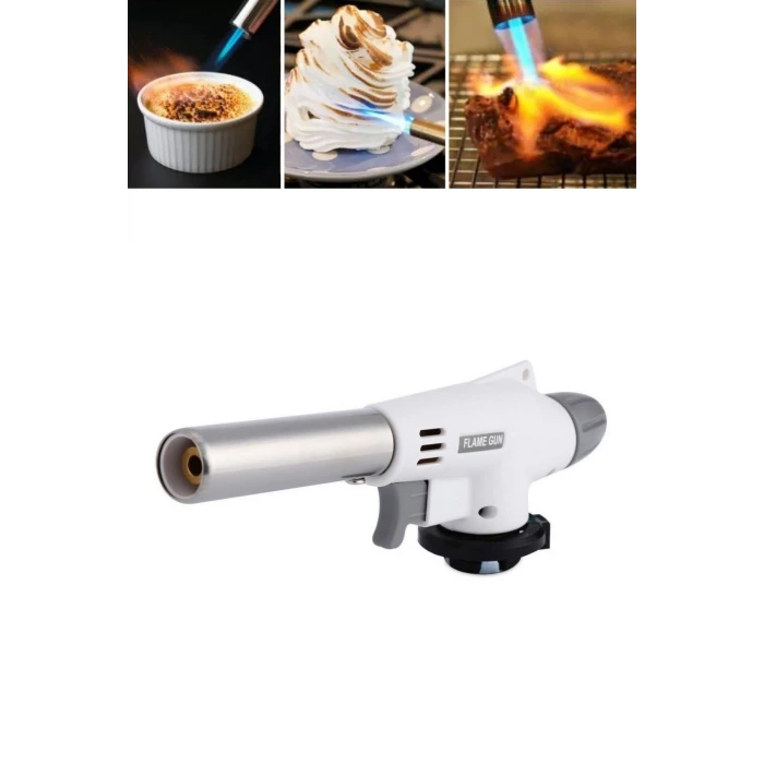 İpek Yıldızı®  1300°C Çok Amaçlı Gaz Torch Çakmak - Mutfak, Mangal, Lehimleme Pürmüz Alev Tabancası