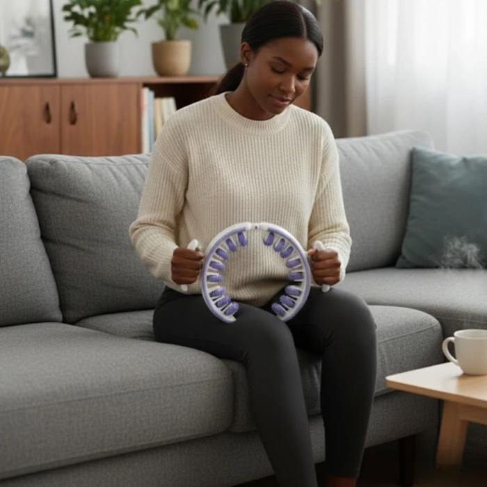 İpek Yıldızı® 14 Tekerlekli 360° Selülit Karşıtı Masaj Aleti – Çıkarılabilir 3 Tekerleği Çıkarılabilen, Bacak, Kol ve Karın İçin Sıkılaştırıcı Masaj R