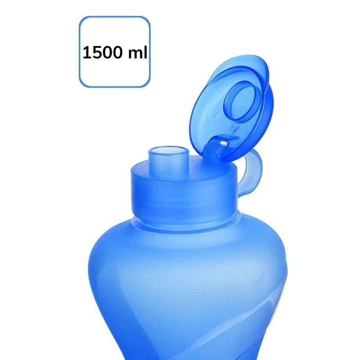 İpek Yıldızı® 1500ML Kapasiteli Sporcu Tipi Suluk Pratik El Matarası