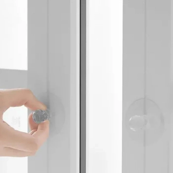 İpek Yıldızı® 2 Adet Kristal Kendiliğinden Güçlü Yapışkanlı Kulp Askısı Tutma Kolu