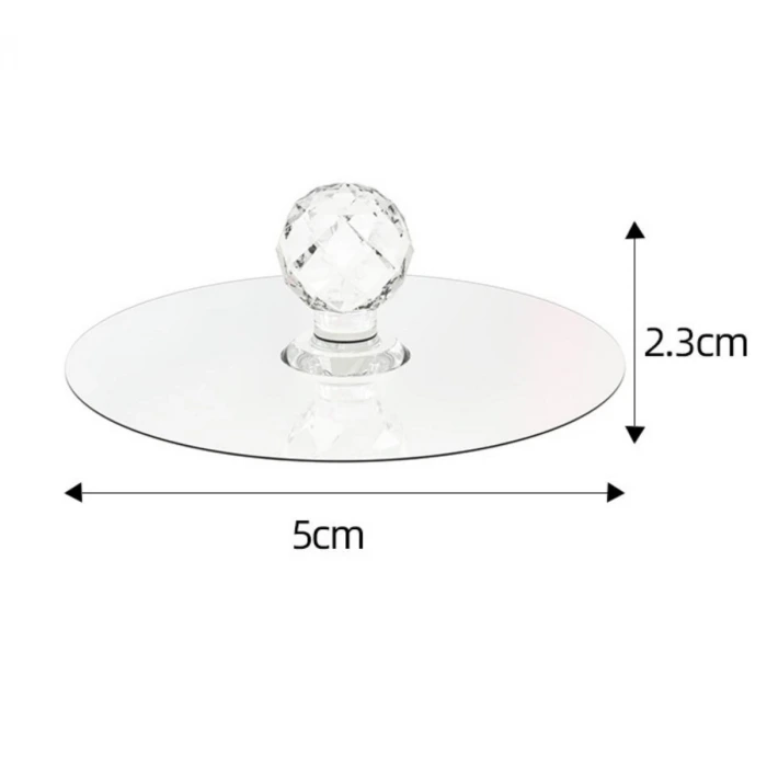 İpek Yıldızı® 2 Adet Kristal Kendiliğinden Güçlü Yapışkanlı Kulp Askısı Tutma Kolu